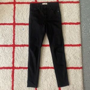 Madewell black skinny jeans